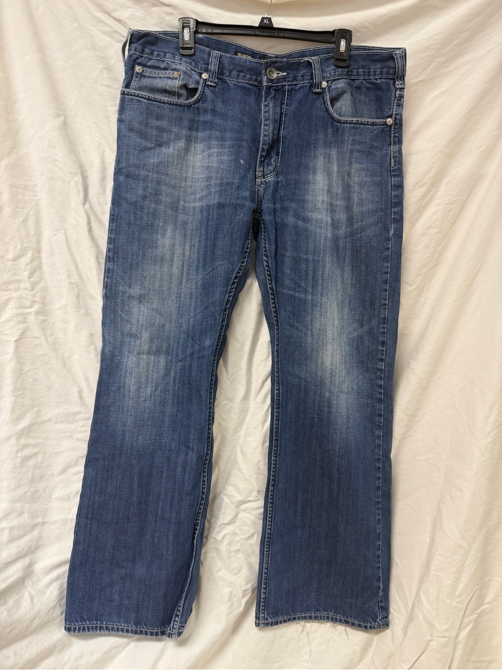 Helix Men’s Relaxed Boot Cut Jeans 38x32 Pre-owned Great Condition
